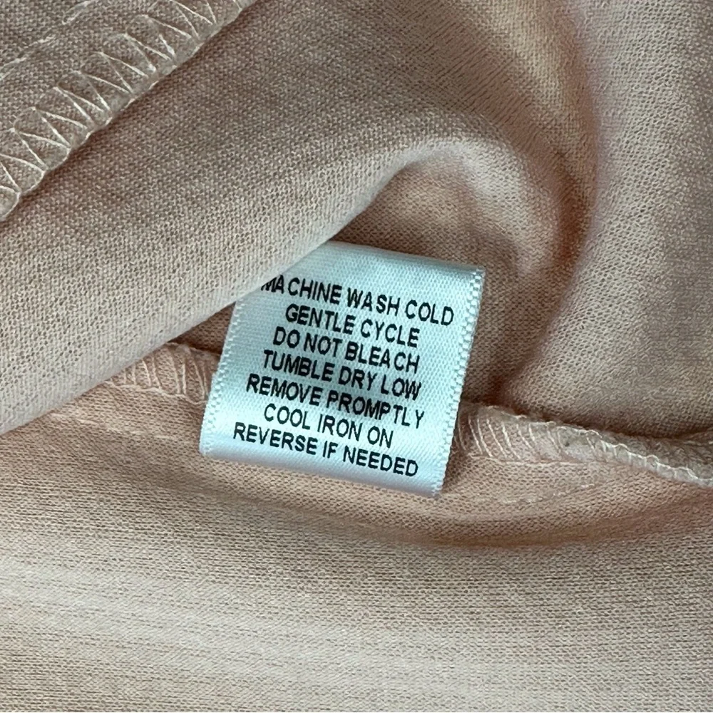 Charlotte Russe‎ light pink/peach 3/4 sleeves cropped cardigan women’s medium - Picture 13 of 14